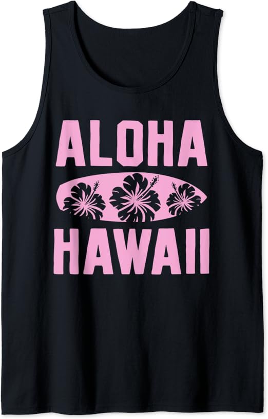 Aloha Hawaii Hawaiian Summer Tropical Gift Tank Top Clothing